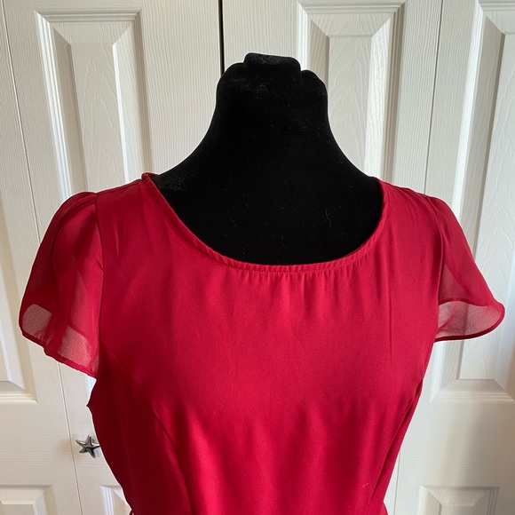 Dark red Forever 21 Short sleeved dress - Picture 2 of 7